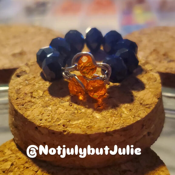 I make rings, necklaces, earlings, braclets & keychains.